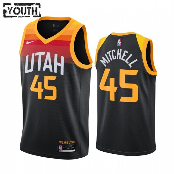 Utah Jazz Trikot Donovan Mitchell 45 2020-21 City Edition Swingman - Kinder